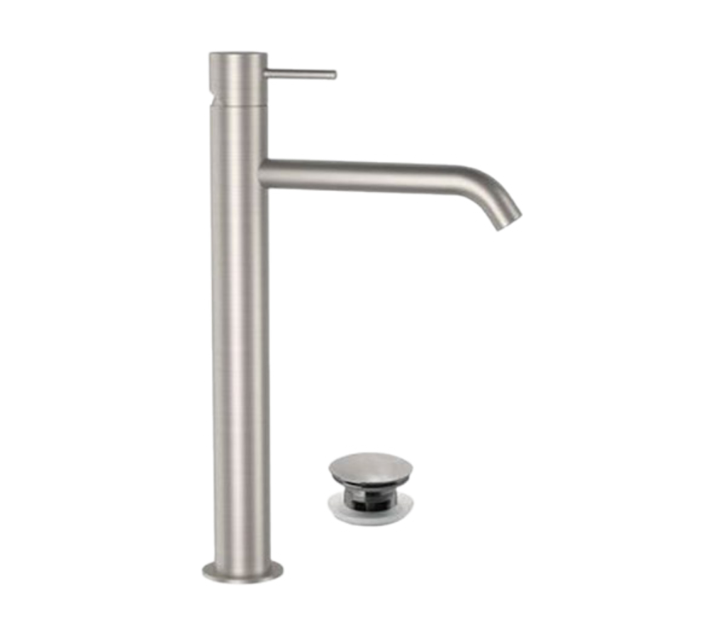 Remer X Style Inox Смеситель для раковины, д/к, высота излива 22 см, цвет: inox spazzolato SSX10LXLB