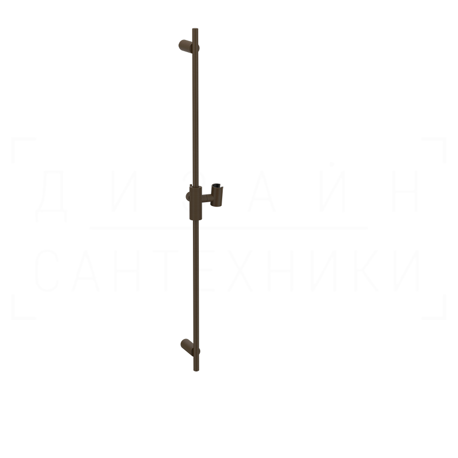 Gessi Ingranaggio Душевая штанга 90 см, с держателем для лейки, цвет: dark bronze 63585#845