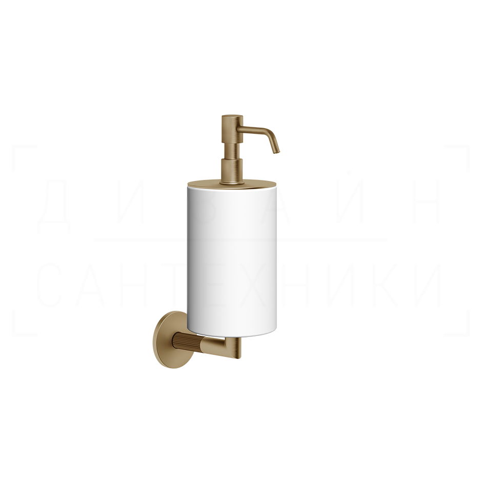 Gessi Ingranaggio Дозатор для жидкого мыла подвесной, колба Neolite, цвет: warm bronze brushed PVD 63813#726