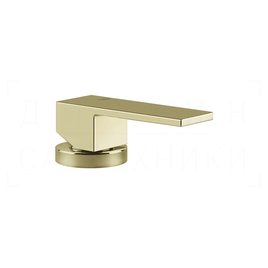 Gessi Rettangolo Смеситель для раковины, без излива и донного клапана, цвет: brass PVD 20005#710
