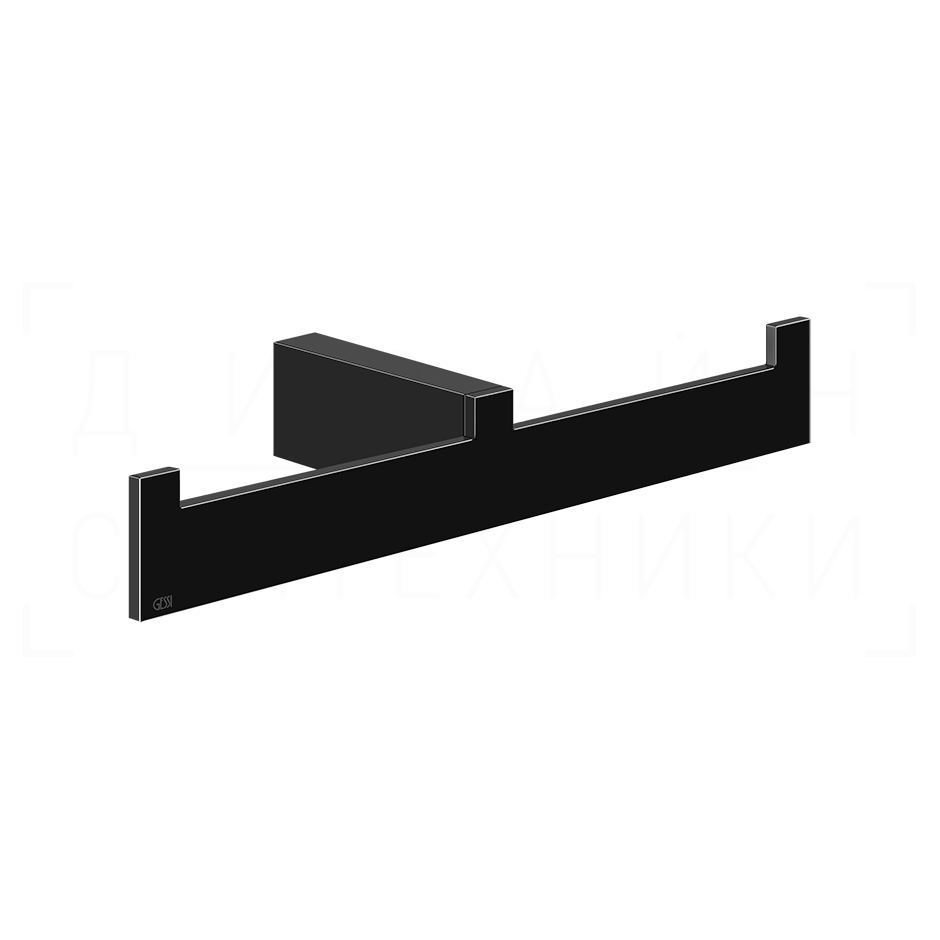 Gessi Inverso/Rettangolo Полотенцедержатель двойной 26,5 см, подвесной, цвет: black metal PVD 20915#706