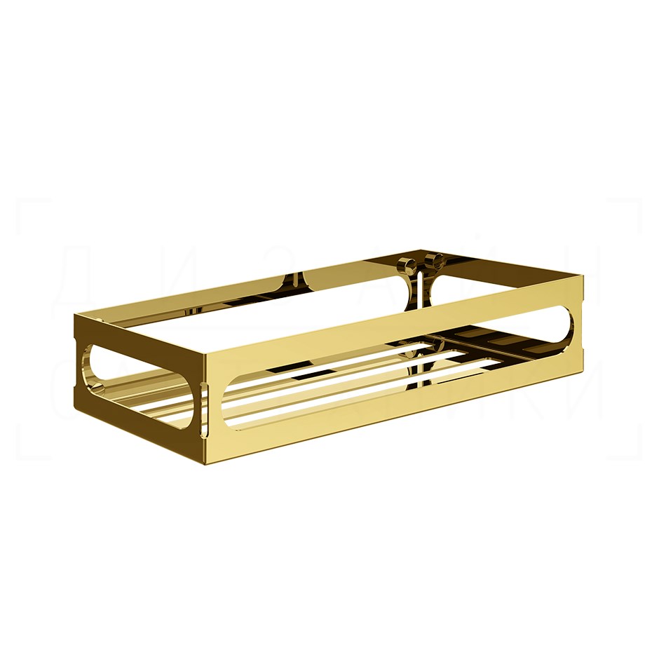 Gessi Rilievo Полка металлическая 30 см, подвесная, цвет: gold PVD 59549#246