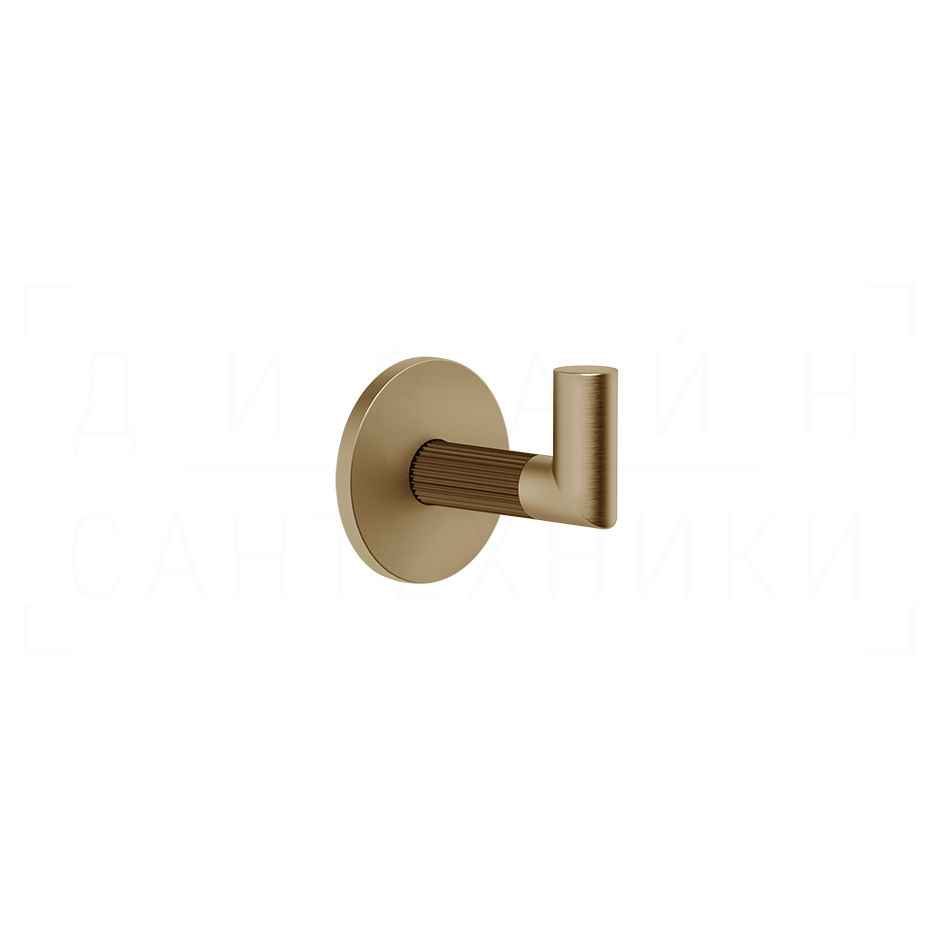 Gessi Ingranaggio Крючок для полотенец одинарный, подвесной, цвет: warm bronze brushed PVD 63821#726