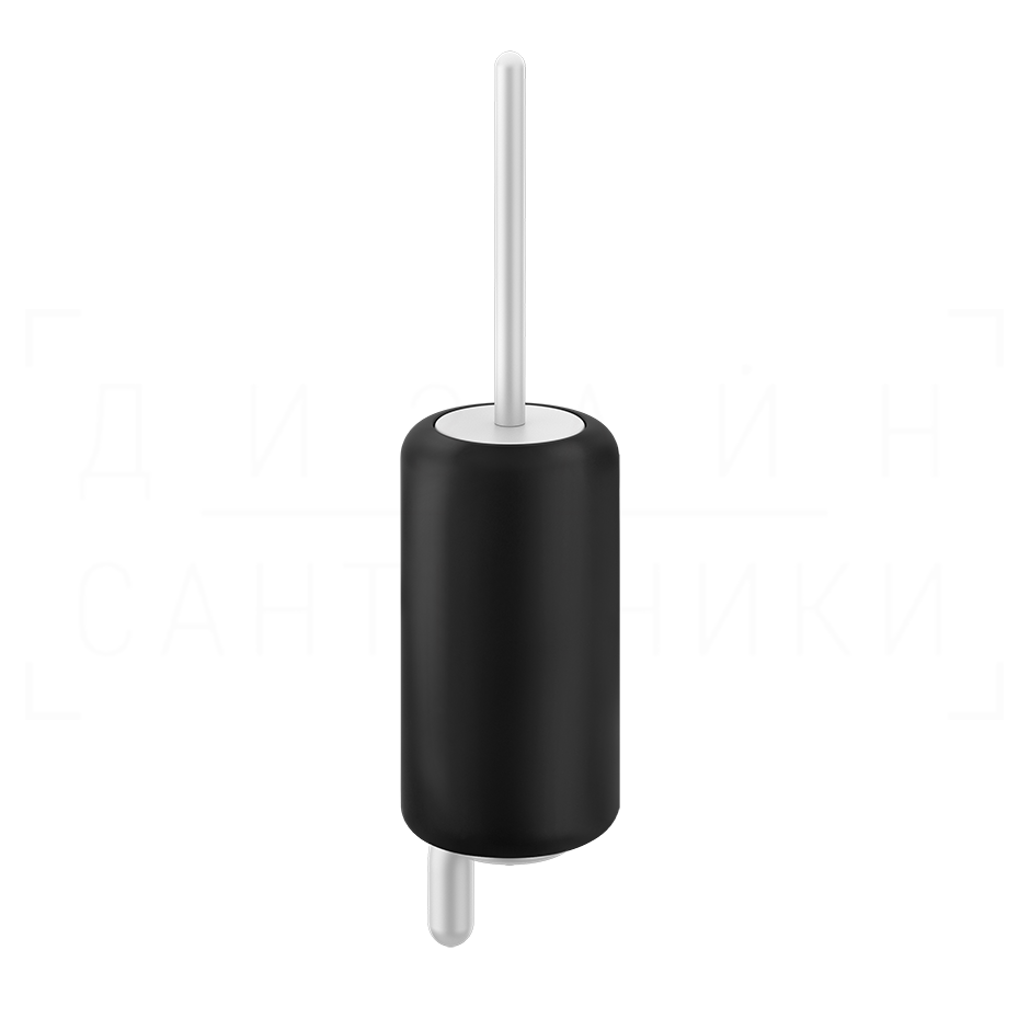 Gessi Goccia Ершик для унитаза подвесной, с кермической колбой Gres, цвет: black/matte white 38020#279