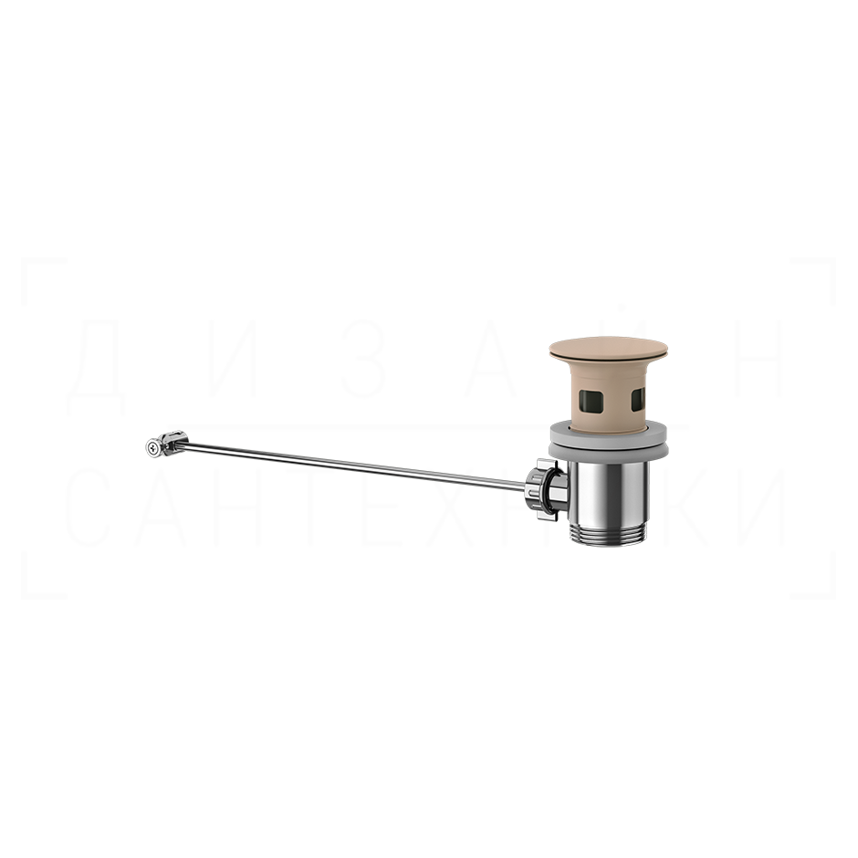 Gessi Донный клапан автоматический, с переливом, цвет: matte cipria 29263#275