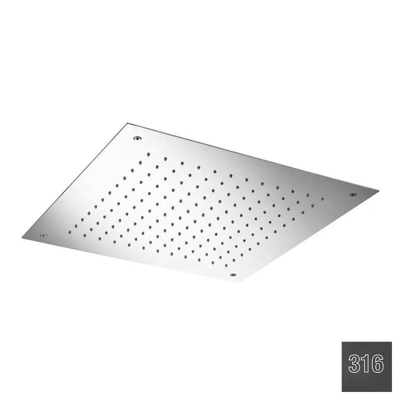Almar Square 500 Потолочный душ 49,8х49,8 см, встраиваемый, 1 реж., цвет: 316 brushed absolute black E044024.AB316