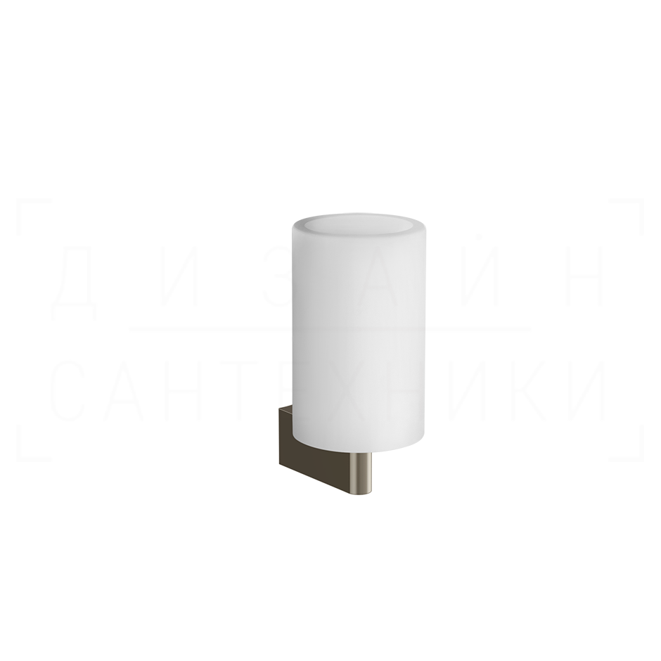 Gessi Origini Стакан подвесной, керамический Neolite, цвет: white/nickel PVD 66407#720