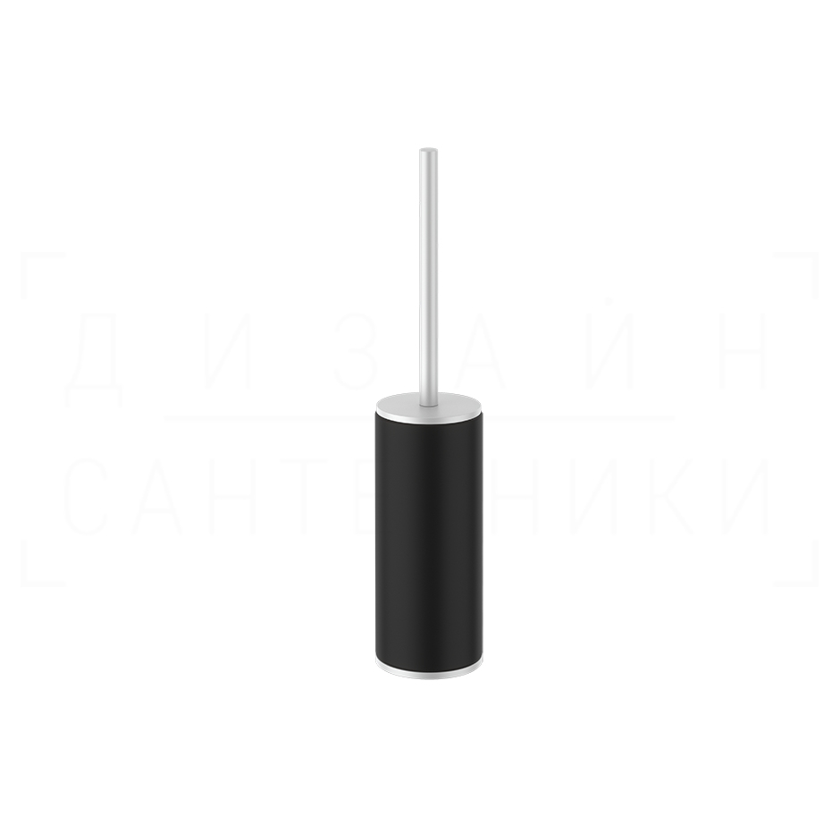 Gessi Inciso Ершик для унитаза напольный, с кермической колбой Neolite, цвет: black/matte white 58544#279
