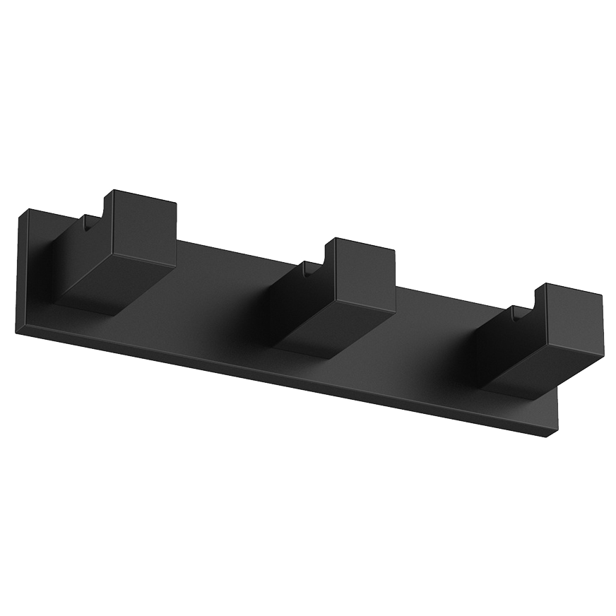 Colombo Design Look Крючок для полотенец, подвесной, тройной, цвет: matt black BLC37.NM