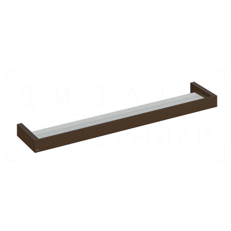 Gessi Inverso/Rettangolo Полка металлическая 61,5 см, подвесная, цвет: dark bronze 20945#845