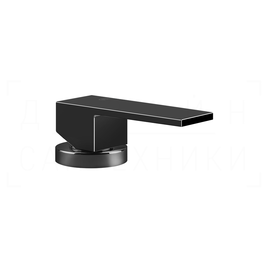 Gessi Rettangolo Смеситель для раковины, без излива и донного клапана, цвет: black metal PVD 20005#706