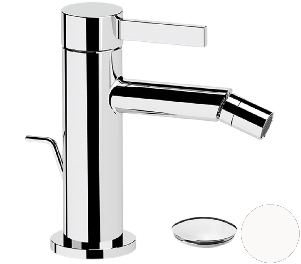 Remer Metrica Смеситель для биде, с донным клапаном, цвет: bianco opaco MC20BO