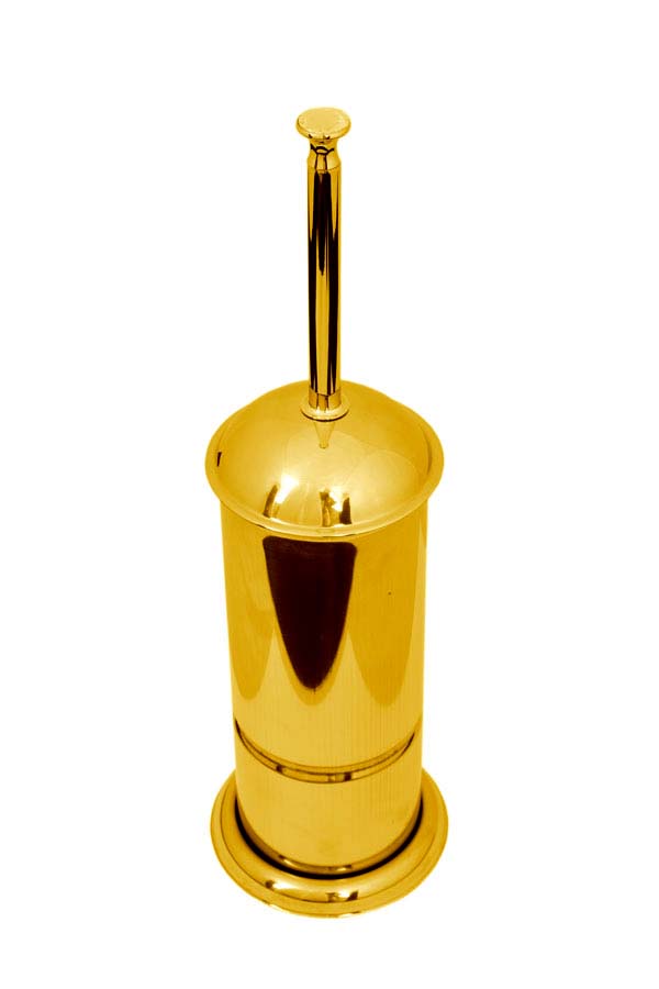 Boheme Chiaro Ершик для унитаза напольный с латунной колбой, цвет: gold 10509