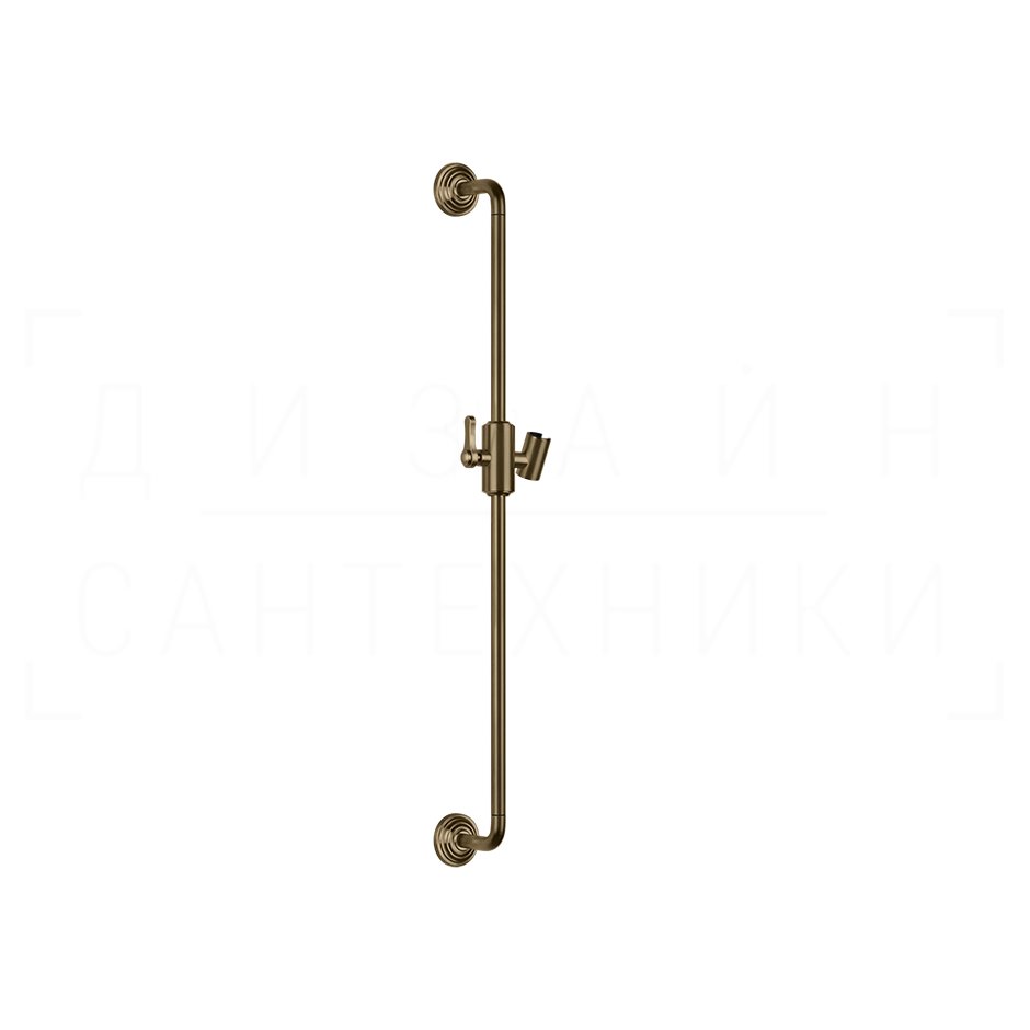 Gessi Venti20 Душевая штанга 86,5 см, с держателем для лейки, цвет: deep bronze brushed PVD 65145#791