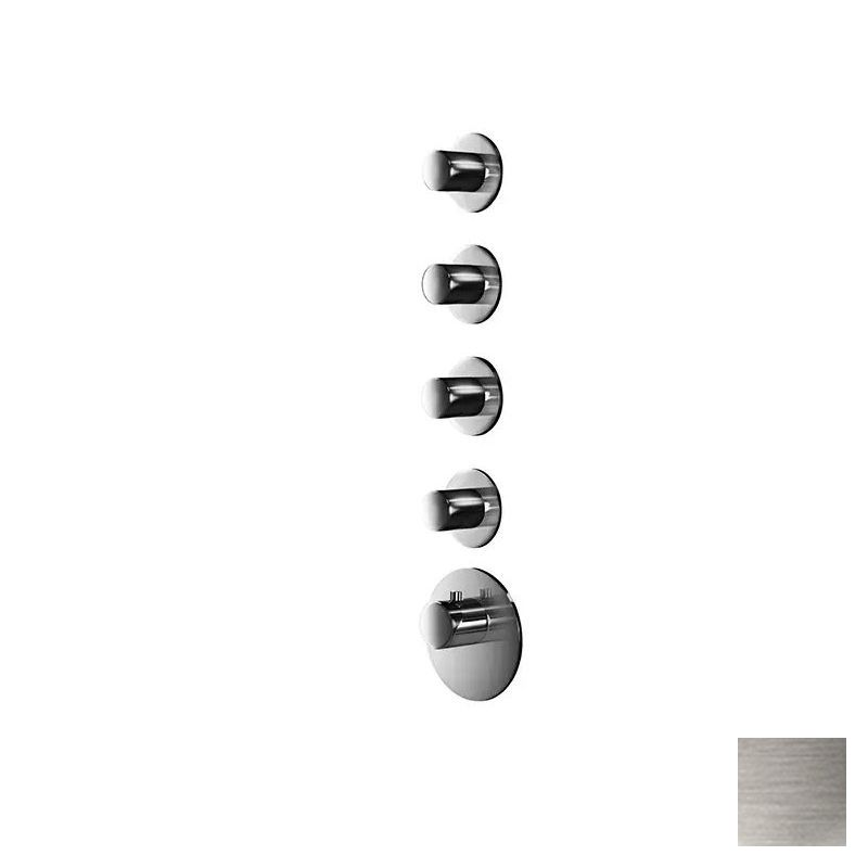 Almar High Flow Round Термостат для душа, внешняя часть на 4 потребителя, цвет: nickel brushed E180034.NB