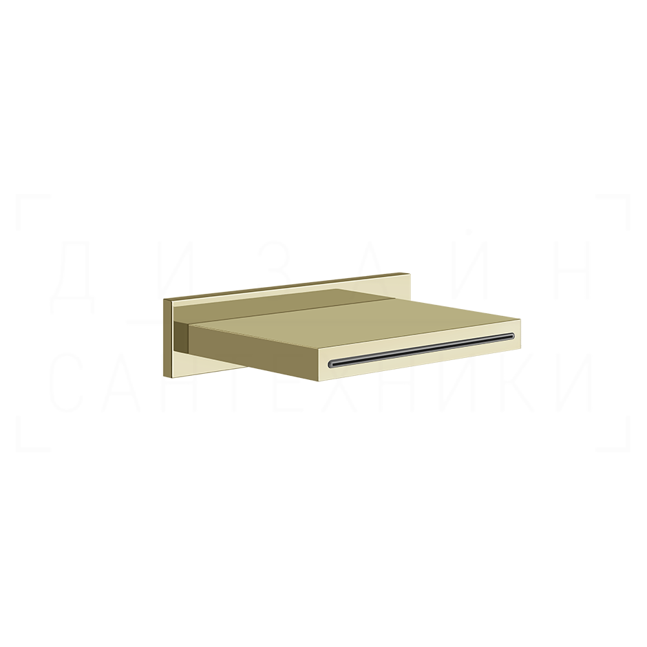 Gessi Cascata Излив настенный 15,2 см, каскадный, цвет: brass PVD 20293#710