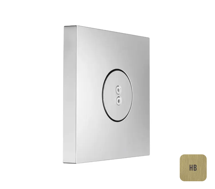 Almar Body Jets Душевая форсунка встраиваемая 8х8h см, цвет: brushed high brass E044177.HB