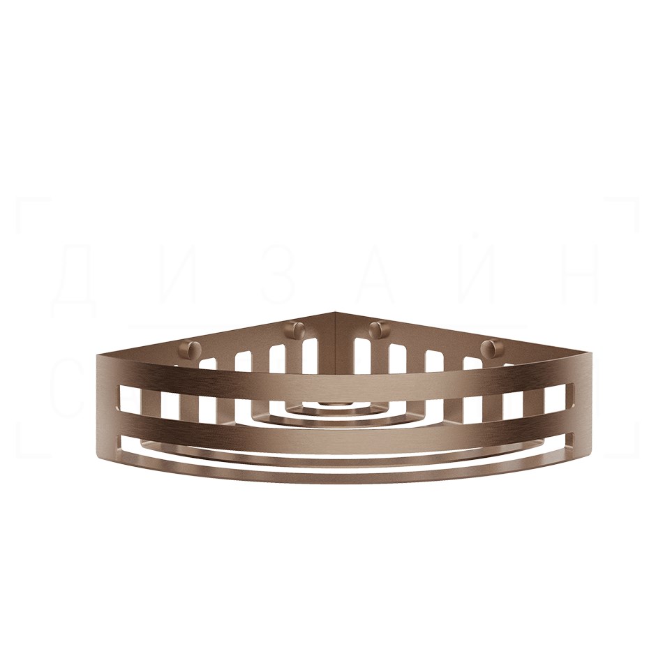 Gessi Rilievo Полка металлическая угловая 28 см, подвесная, цвет: copper brushed PVD 59561#708