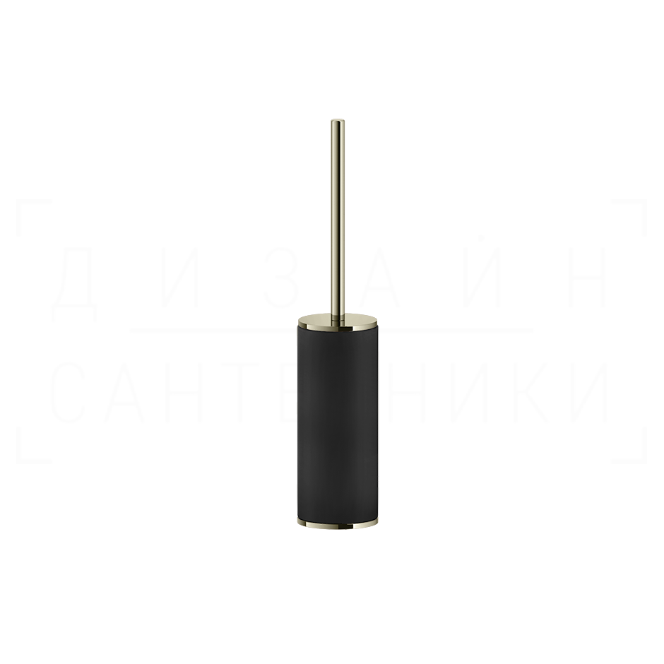 Gessi Inciso Ершик для унитаза напольный, с кермической колбой Neolite, цвет: black/nickel PVD 58544#720
