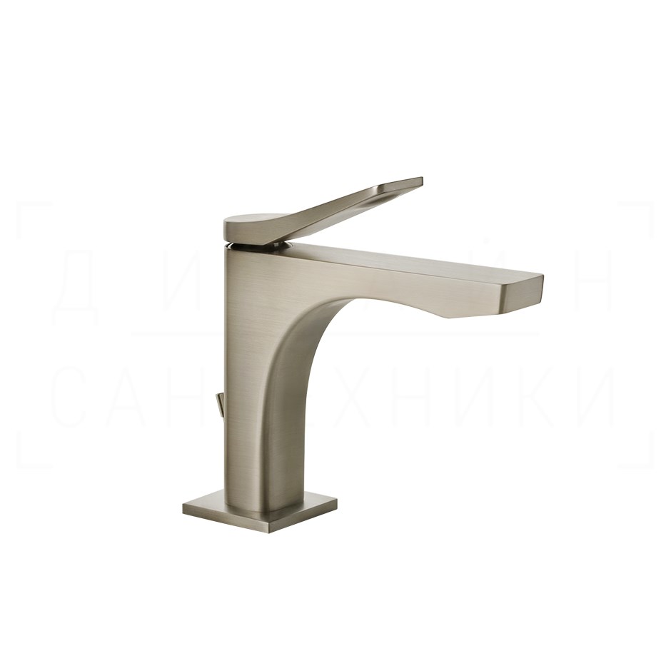 Gessi Rilievo Смеситель для раковины, с донным клапаном, излив 12,6 см, цвет: finox brushed nickel 59001#149