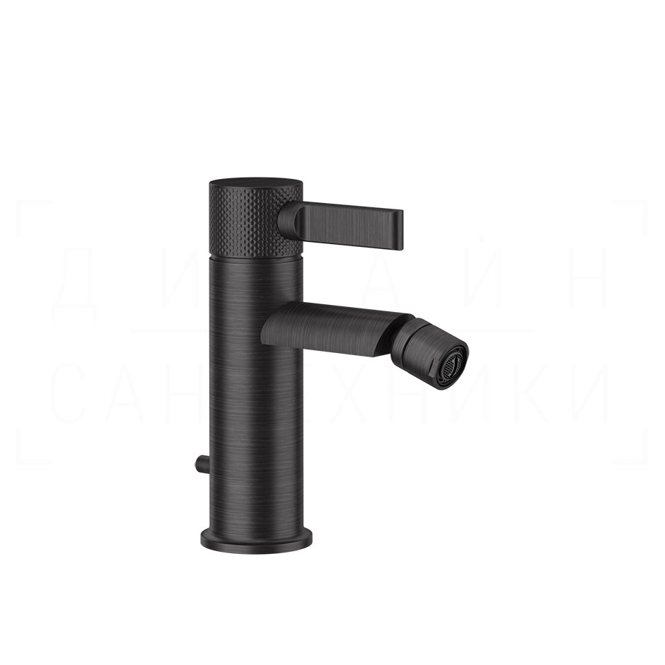 Gessi Inciso Смеситель для биде с донным клапаном, излив 10,8 см, цвет: aged bronze 58007#187
