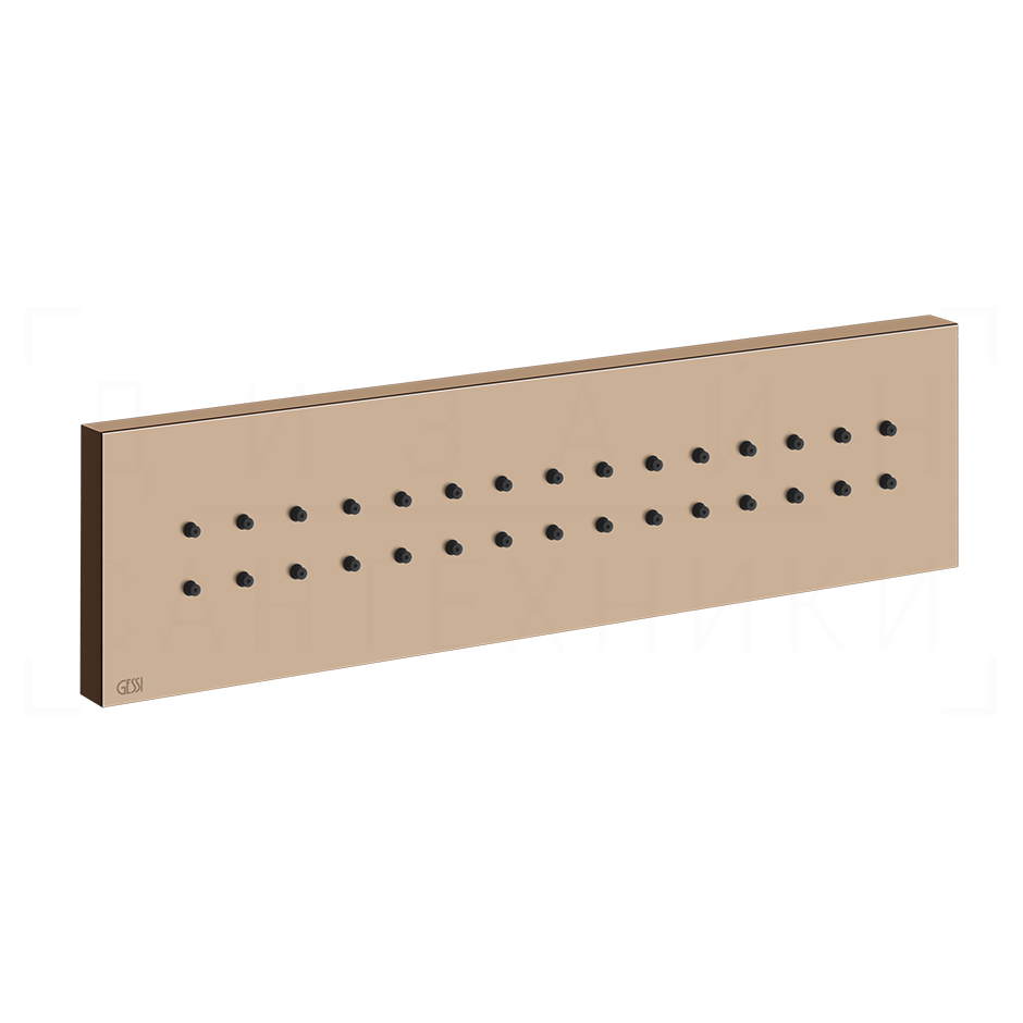 Gessi Body Jets Душевая форсунка боковая 24х6,5h см, цвет: copper PVD 32975#030