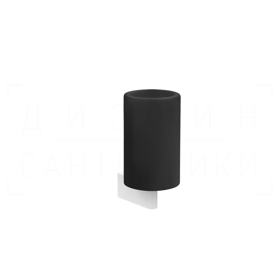 Gessi Origini Стакан подвесной, керамический Neolite, цвет: black/matte white 66408#279