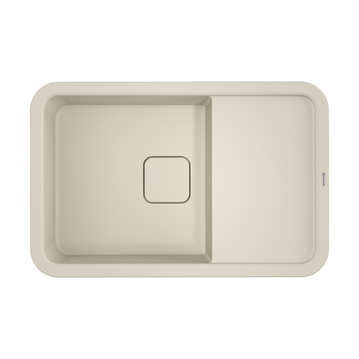 Omoikiri Tasogare 78-PA Кухонная мойка Artgranit 78x51 см, цвет: пастила 4993746