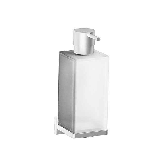 Colombo Design Look Дозатор для жидкого мыла подвесной, стеклянная колба, цвет: matt white B9316.BM-VAN