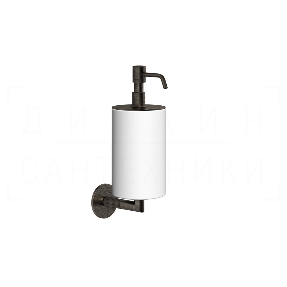 Gessi Ingranaggio Дозатор для жидкого мыла подвесной, колба Neolite, цвет: white/aged bronze 63813#187