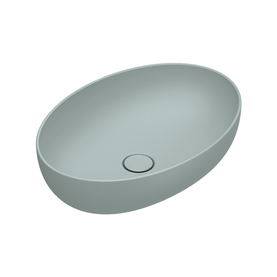 Catalano Sfera Раковина чаша 60x42x16h см, без перелива, покрытие Cataglaze, цвет: acqua матовый 0522600028