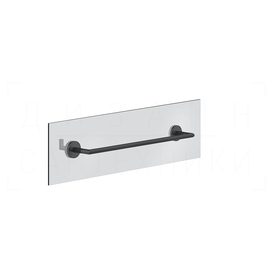 Gessi Anello Полотенцедержатель для крепления на стекло 50 см, цвет: matte black 63826#299