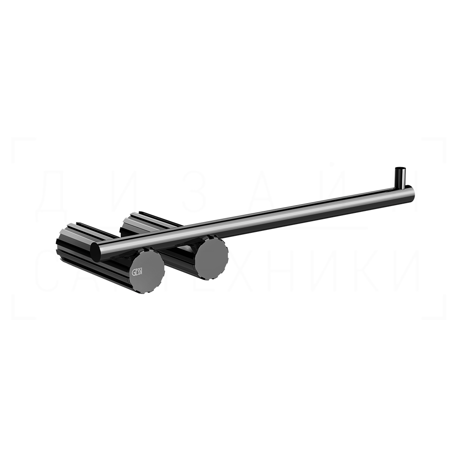 Gessi Incastri Держатель туалетной бумаги открытый, подвесной, цвет: black metal PVD 75455#706