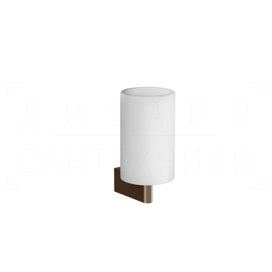 Gessi Origini Стакан подвесной, керамический Neolite, цвет: white/coffee bronze brushed PVD 66407#761
