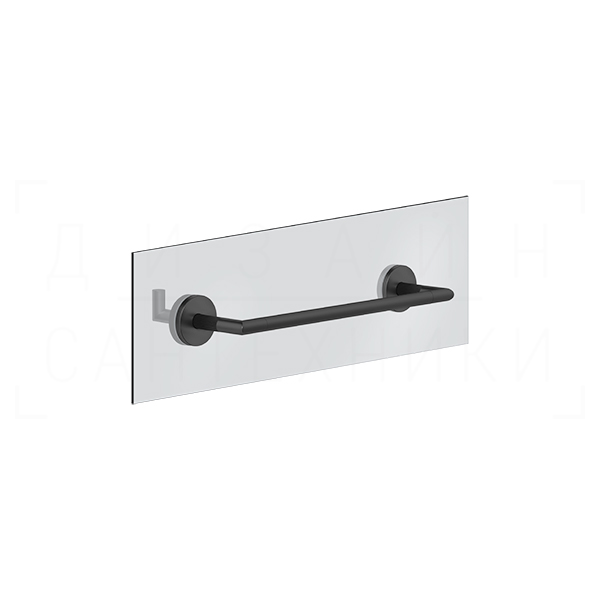 Gessi Ingranaggio Полотенцедержатель для крепления на стекло 35 см, цвет: matte black 63924#299