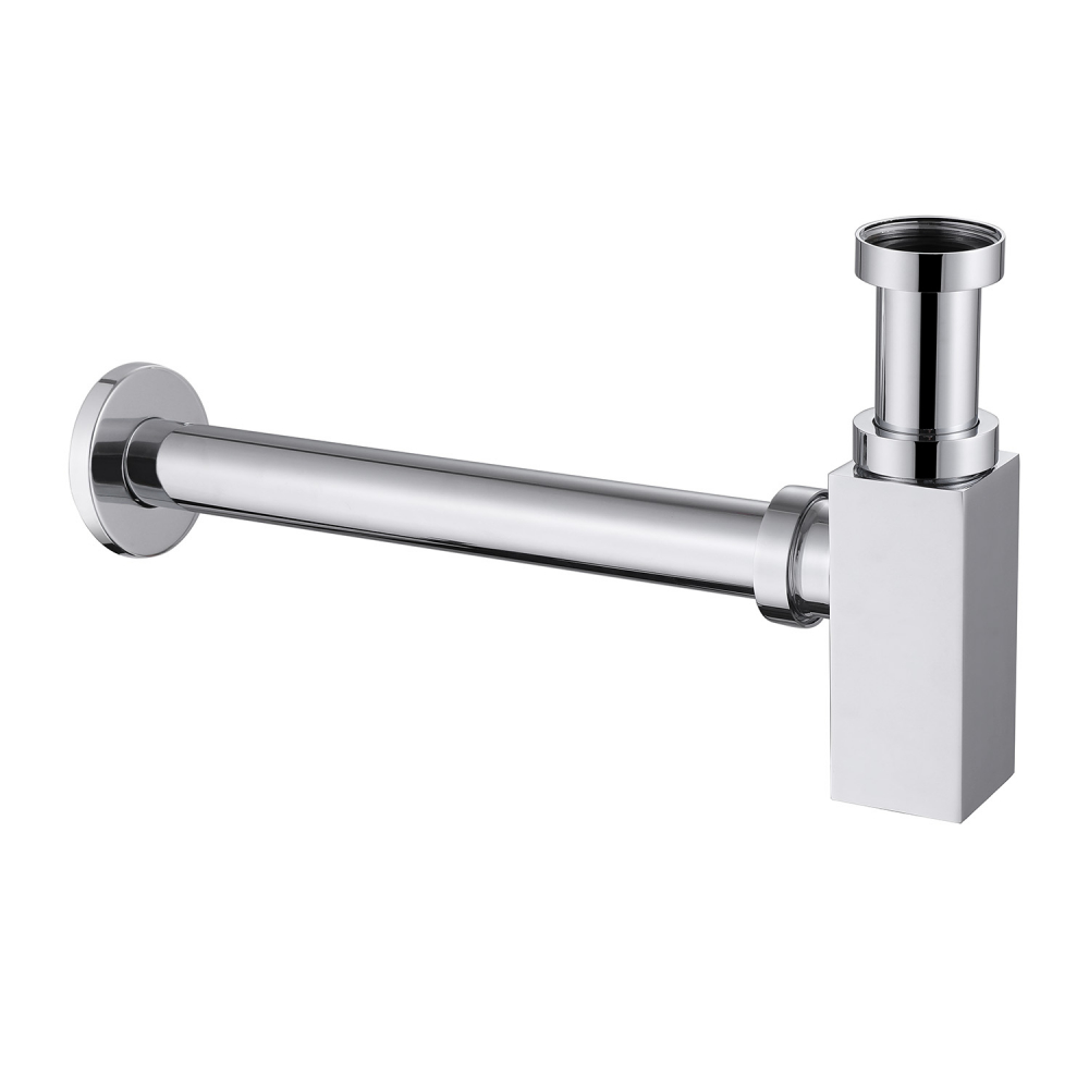 Abber Сифон для раковины латунный 7x35,5x23h см, цвет: хром AF0031