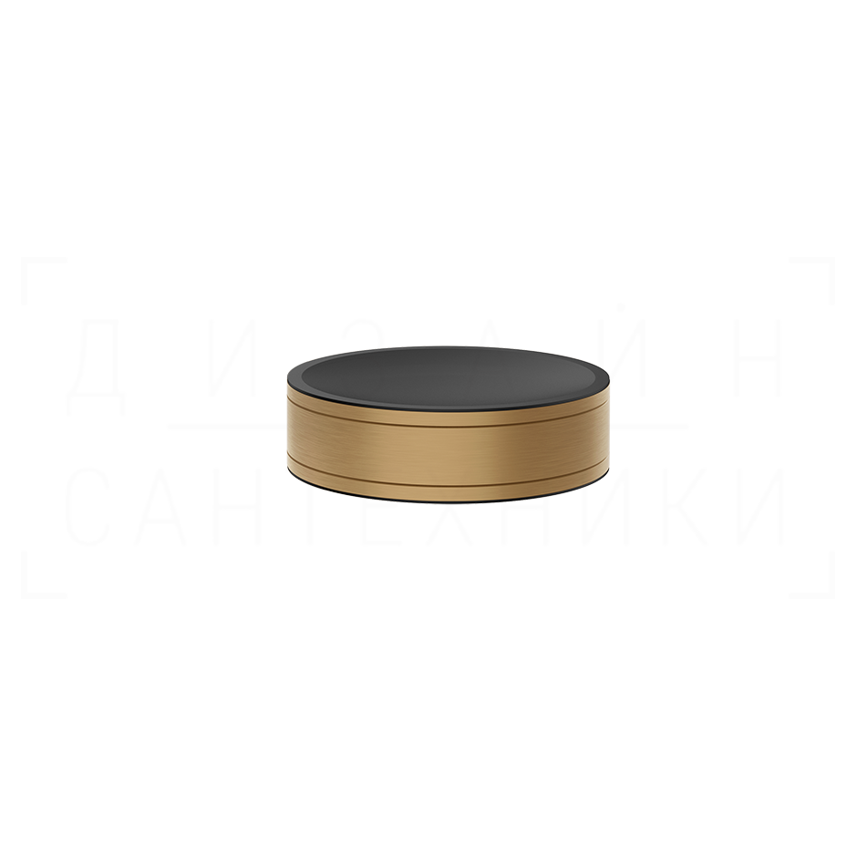 Gessi Pelle Мыльница с керамической чашей, настольный, цвет: warm bronze brushed PVD 78525#726