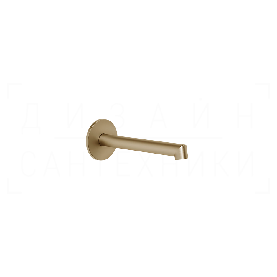 Gessi Ingranaggio Излив настенный 16,4 см, фиксированный, цвет: warm bronze brushed PVD 63403#726