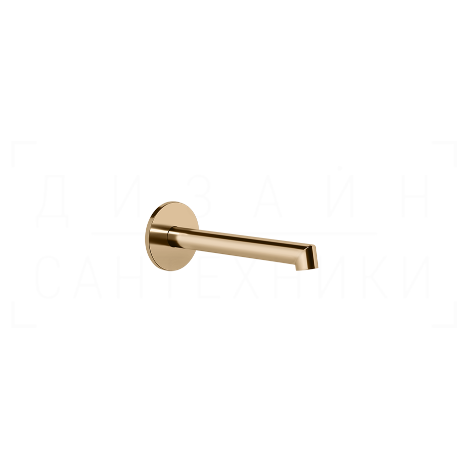 Gessi Ingranaggio Излив настенный 16,4 см, фиксированный, цвет: warm bronze PVD 63403#735
