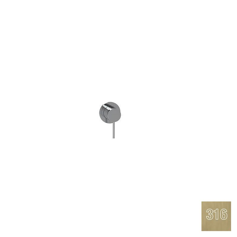 Almar Modular Round Смеситель для душа, внешняя часть на 1 потребитель, цвет: 316 brushed high brass E180140.HB316