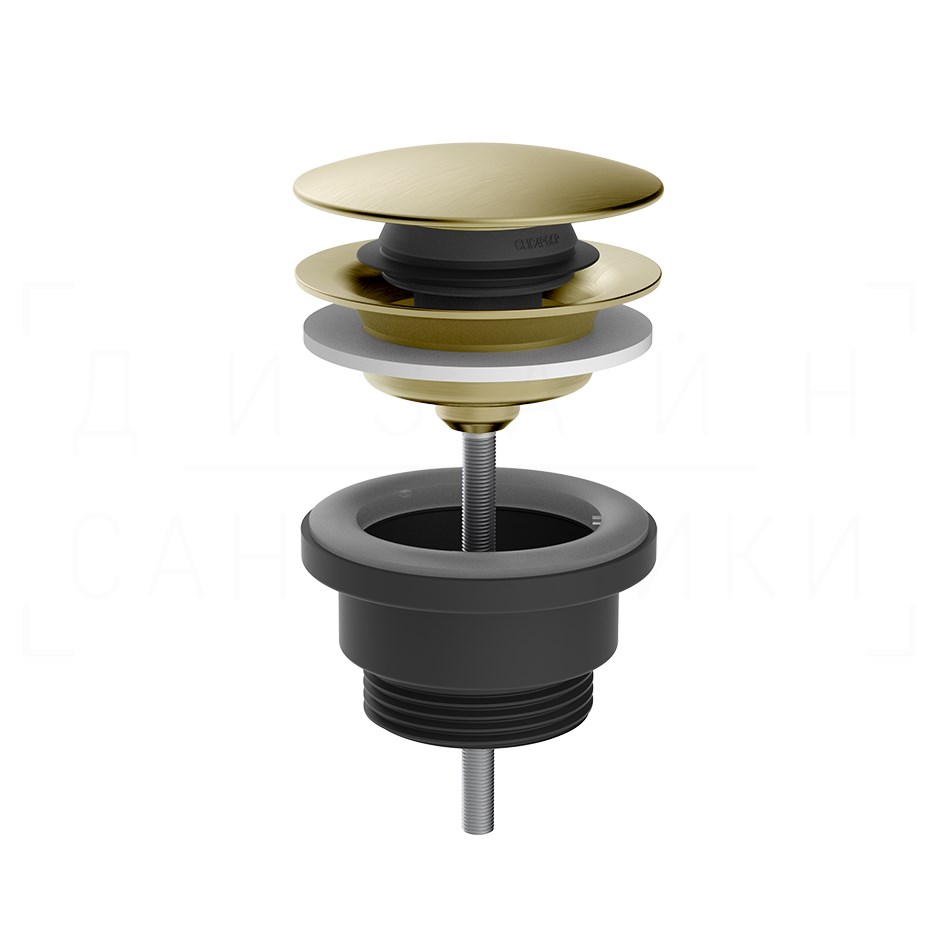 Gessi Донный клапан универсальный “Stop&Go”, цвет: brushed brass PVD 01421#727
