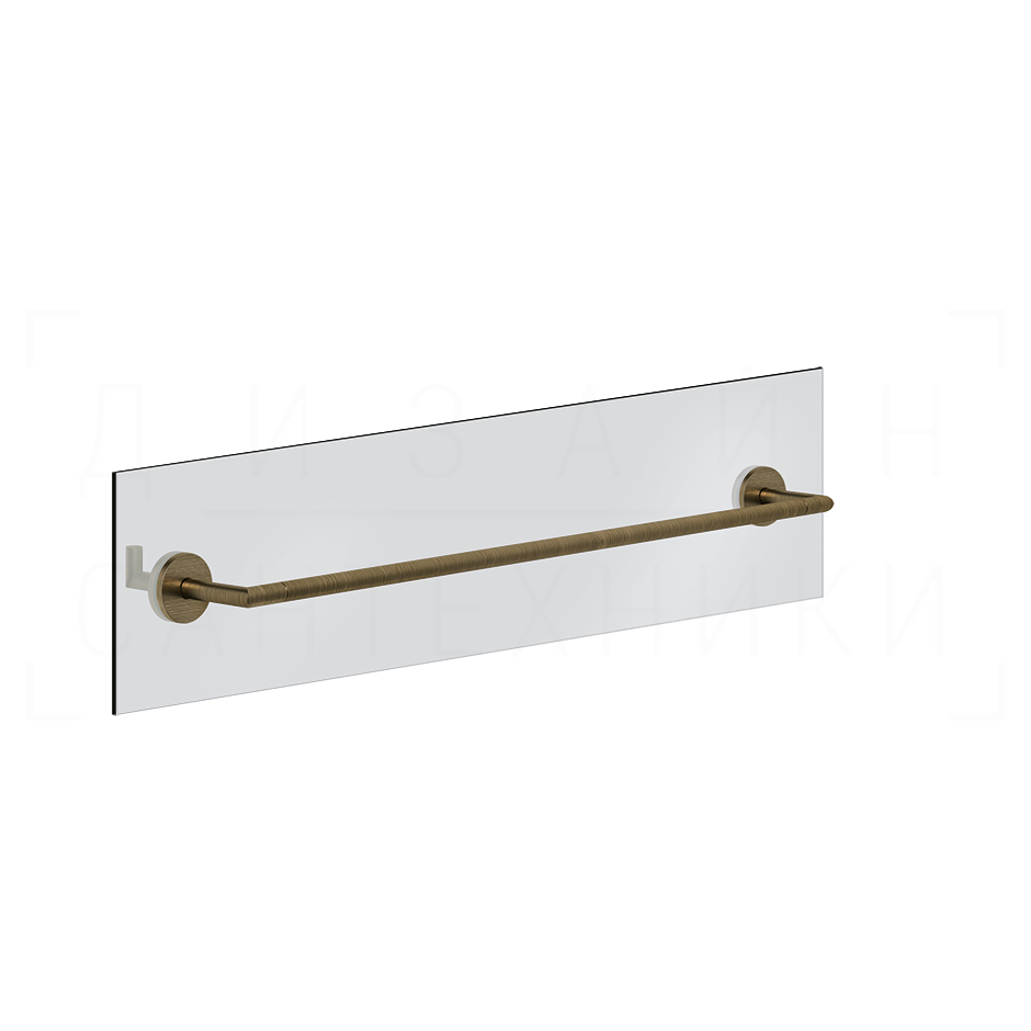 Gessi Ventaglio Полотенцедержатель для крепления на стекло 65 см, цвет: antique brass 63728#713
