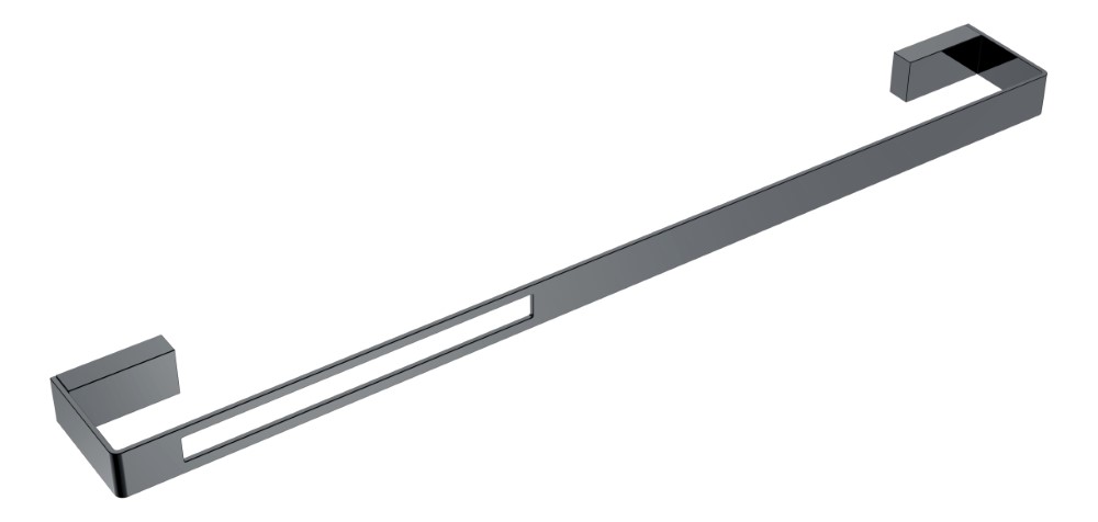 Boheme Q Полотенцедержатель 60 см, подвесной, цвет: shine gun metall 10942-SGM