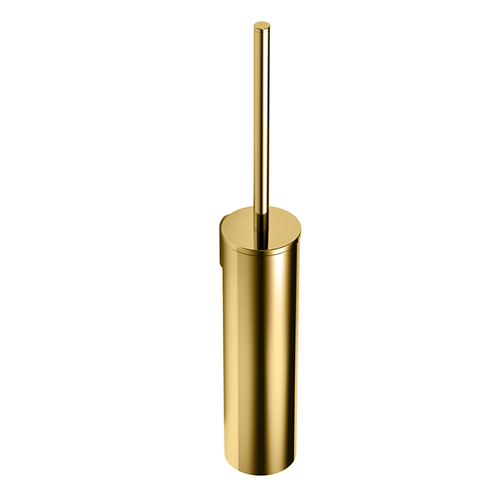 Colombo Design Mini Ершик для унитаза подвесной, с латунной колбой, цвет: matt gold B4007.OM