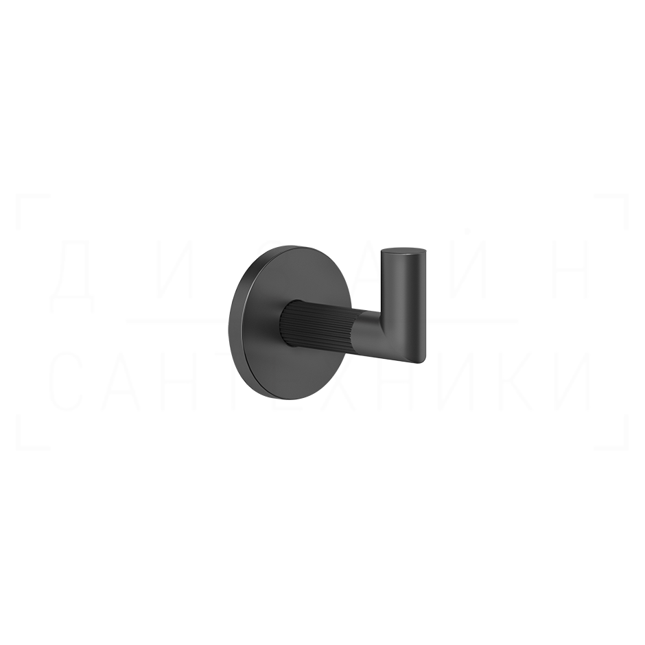 Gessi Ingranaggio Крючок для полотенец одинарный, подвесной, цвет: matte black 63821#299