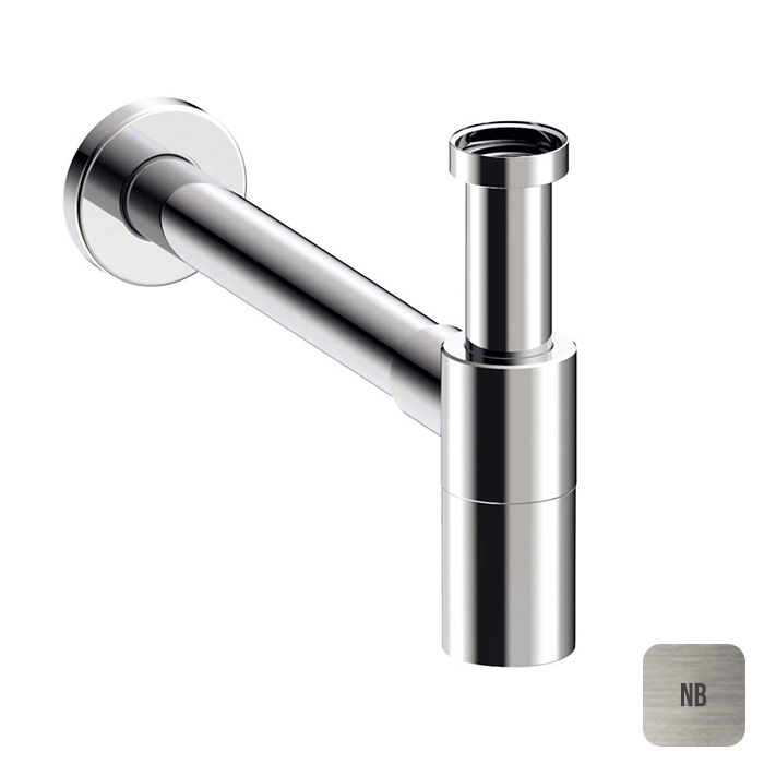 Almar Mixers Сифон для раковины латунный, цвет: nickel brushed E096002.NB