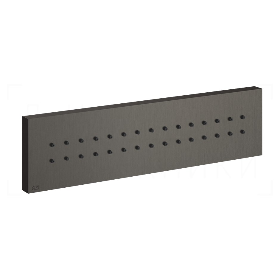Gessi Body Jets Душевая форсунка боковая 24х6,5h см, цвет: black metal brushed PVD 32975#707