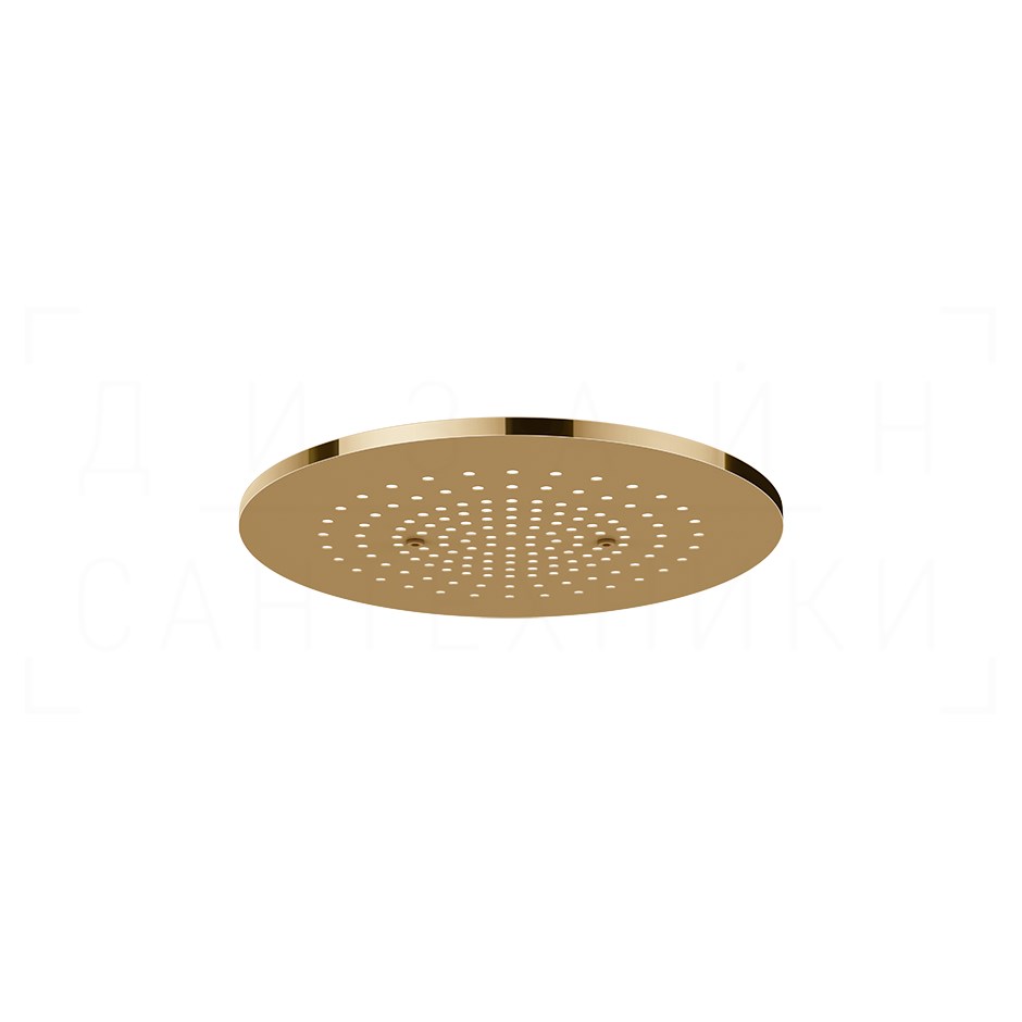 Gessi Afilo Потолочный душ d35,5 см, встраиваемый, 1 вид струи, хромотерапия, цвет: warm bronze PVD 57018#735