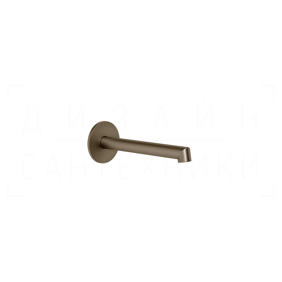 Gessi Ingranaggio Излив настенный 16,4 см, фиксированный, цвет: coffee bronze brushed PVD 63403#761