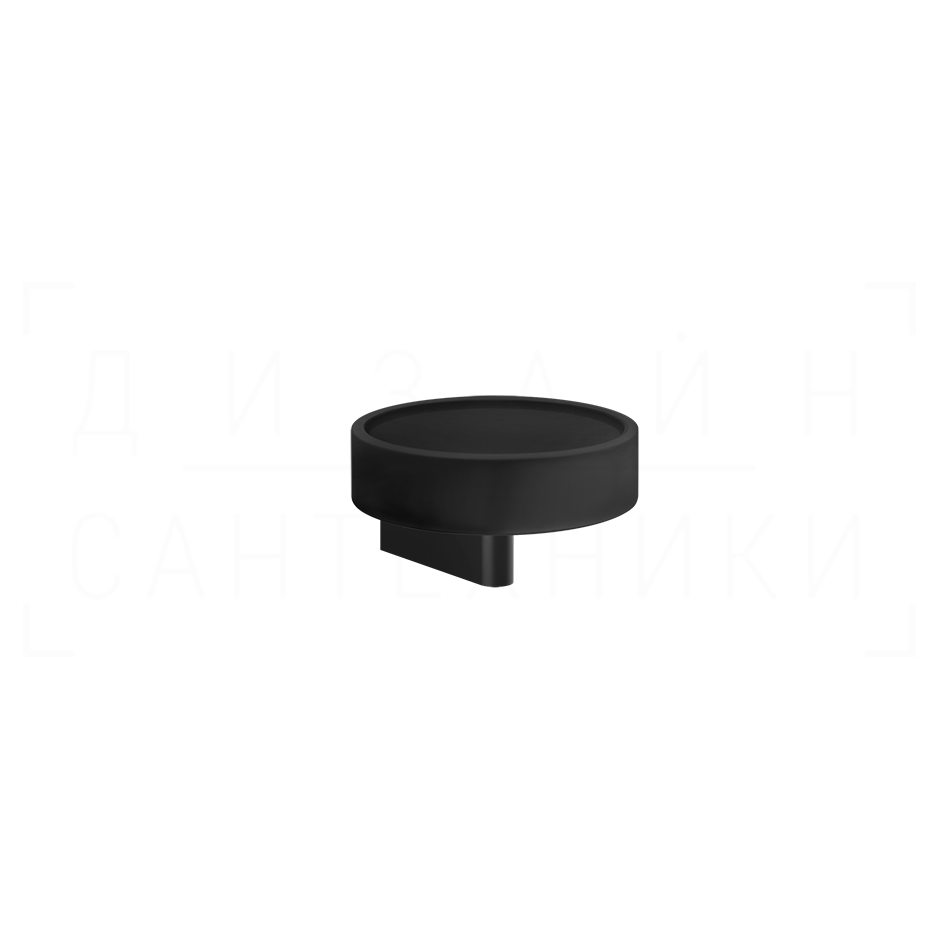 Gessi Origini Мыльница с керамической чашей Neolite, подвесная, цвет: black/matte black 66402#299